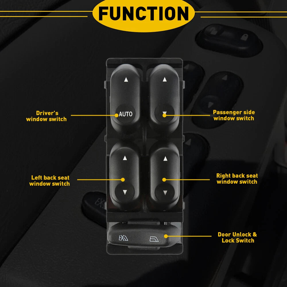 Driver Side Master Power Window Switch for Ford F250 F350 F450 (2002–2007)