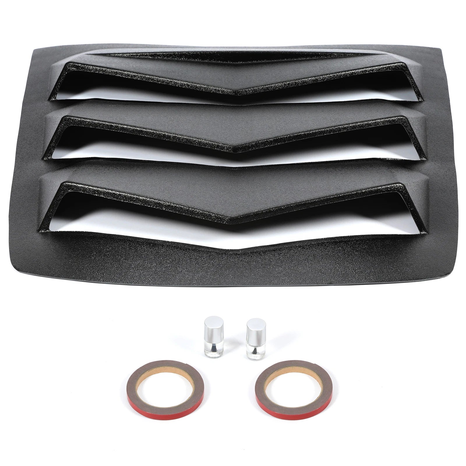 Rear Window Louver Sun Shade Cover for Corvette C7 (2014–2019) ABS Black