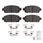 Set of 4 Front Ceramic Brake Pads Kit for Nissan Kicks (2021–2024), Sentra (2020–2024) P2310