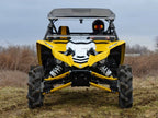 SuperATV Heavy Duty Scratch Resistant Flip Windshield for Yamaha YXZ (2016–2018)