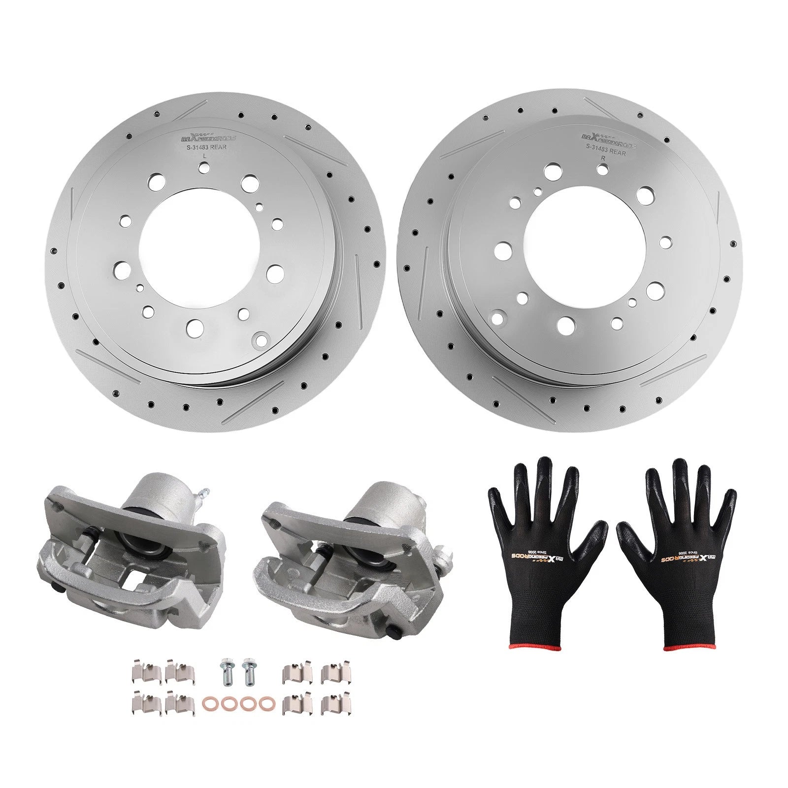 Rear Brake Caliper Rotor Kit for Tundra Sequoia (2007-2016)