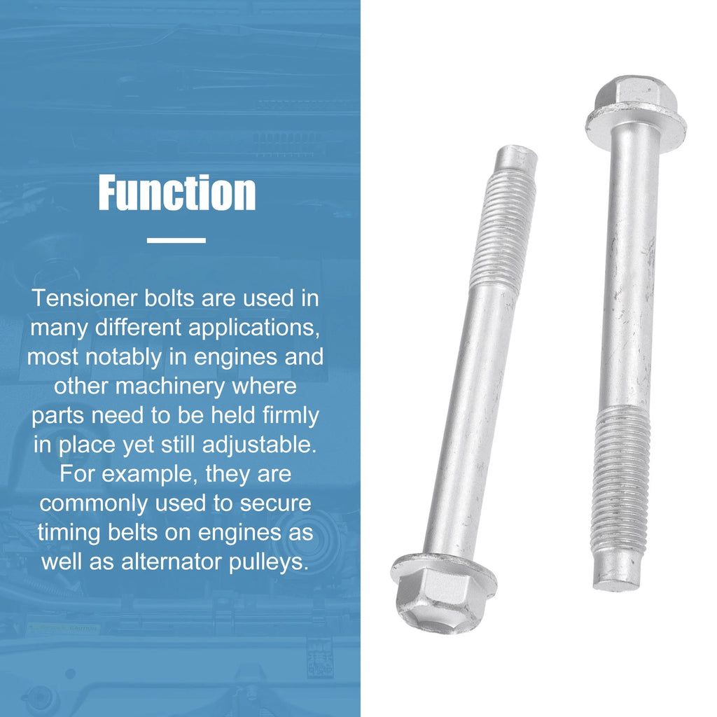 2X M12x1.5mm Pulley Tensioner Bolts for Toyota Corolla (1998–2008)