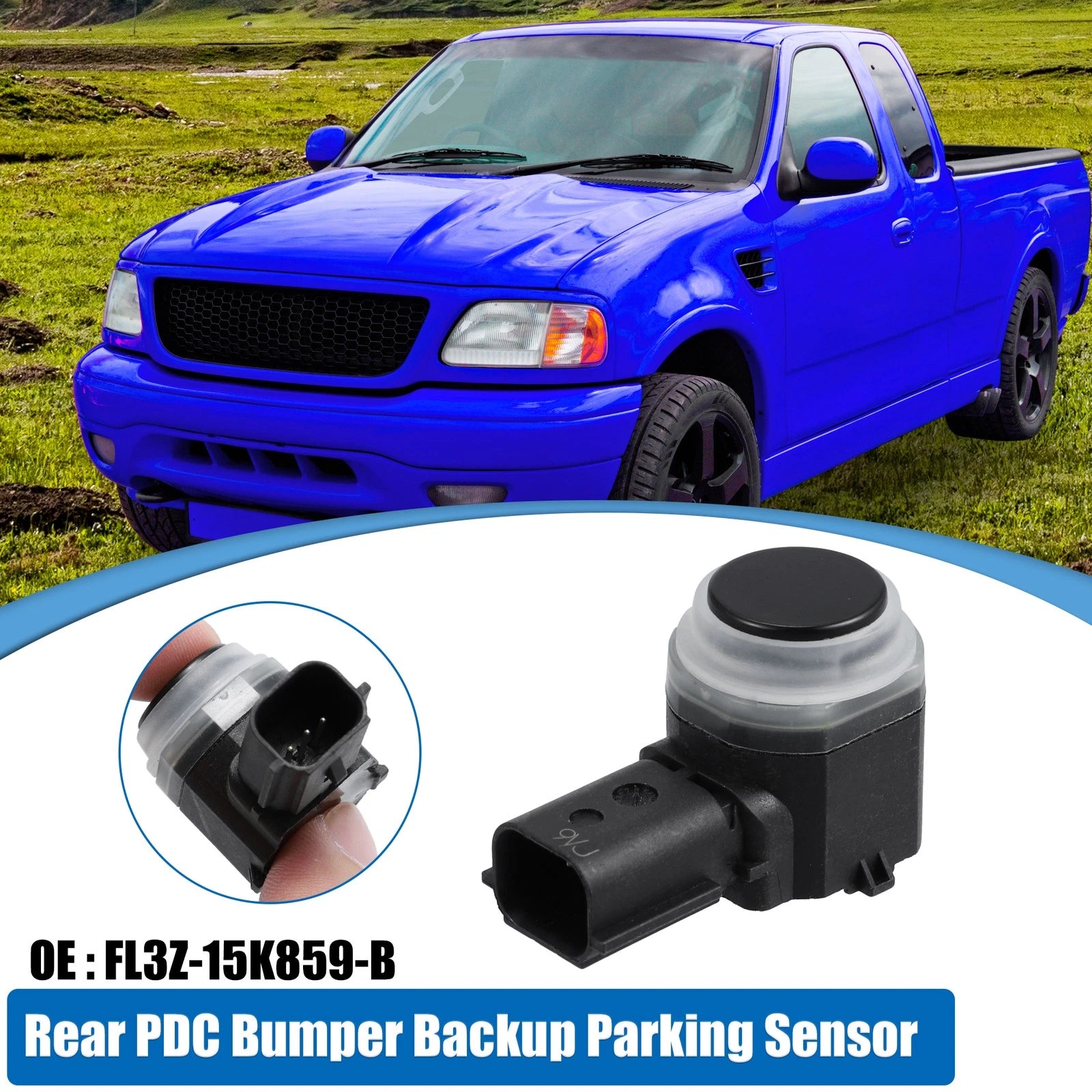 Set of 4 Rear PDC Bumper Backup Parking Sensors for Ford F-150 (2015–2017) L3Z-15K859-B