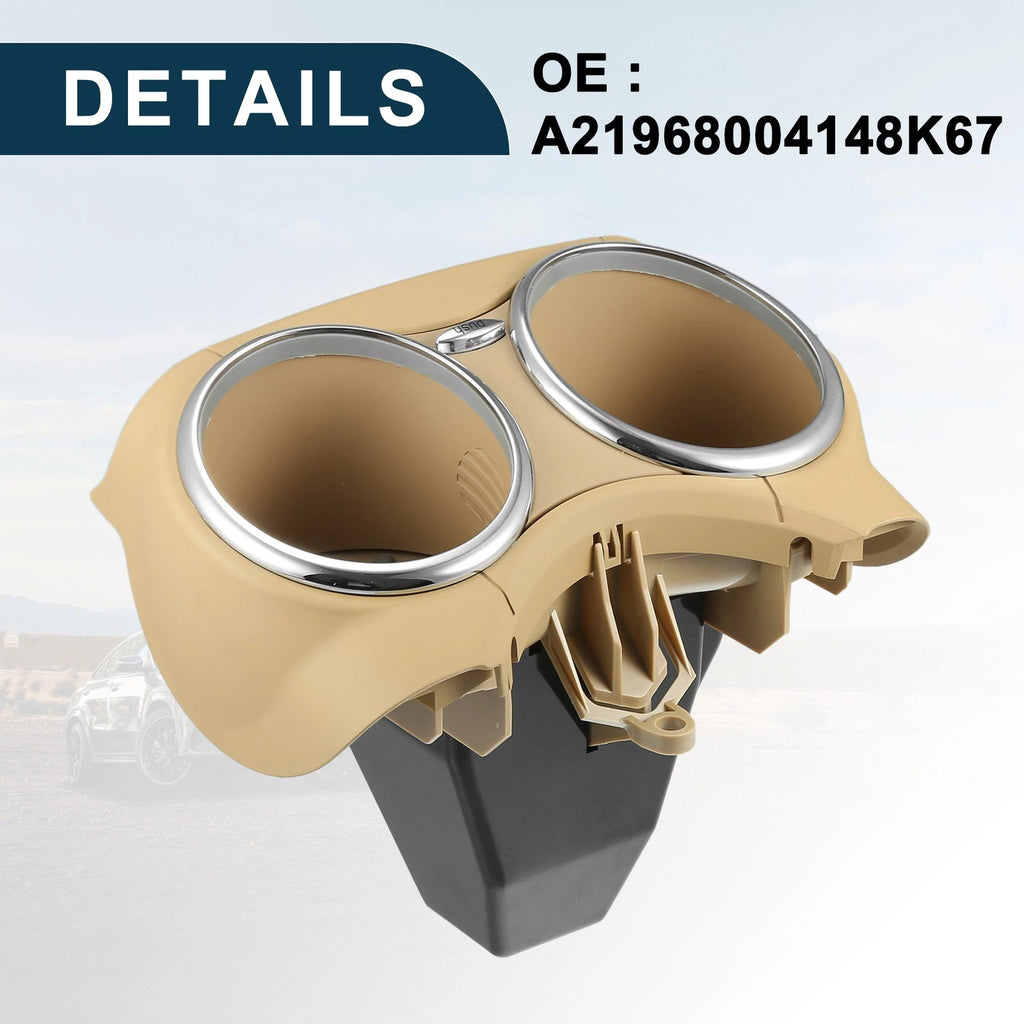 Cup Holder for Mercedes-Benz W219 (2006–2011) No.A21968004148K67 Beige