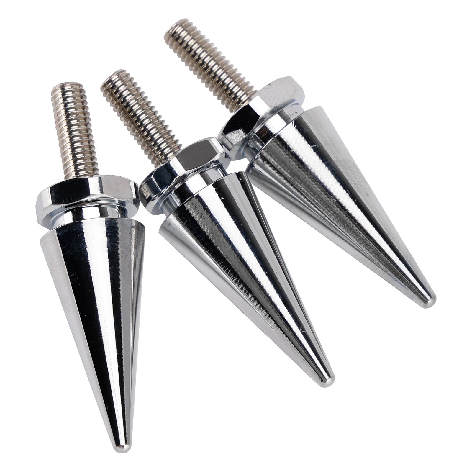 3X Spike Windshield Bolts in Silver for Harley Touring Electra Glide Street Glide (1996–2013)