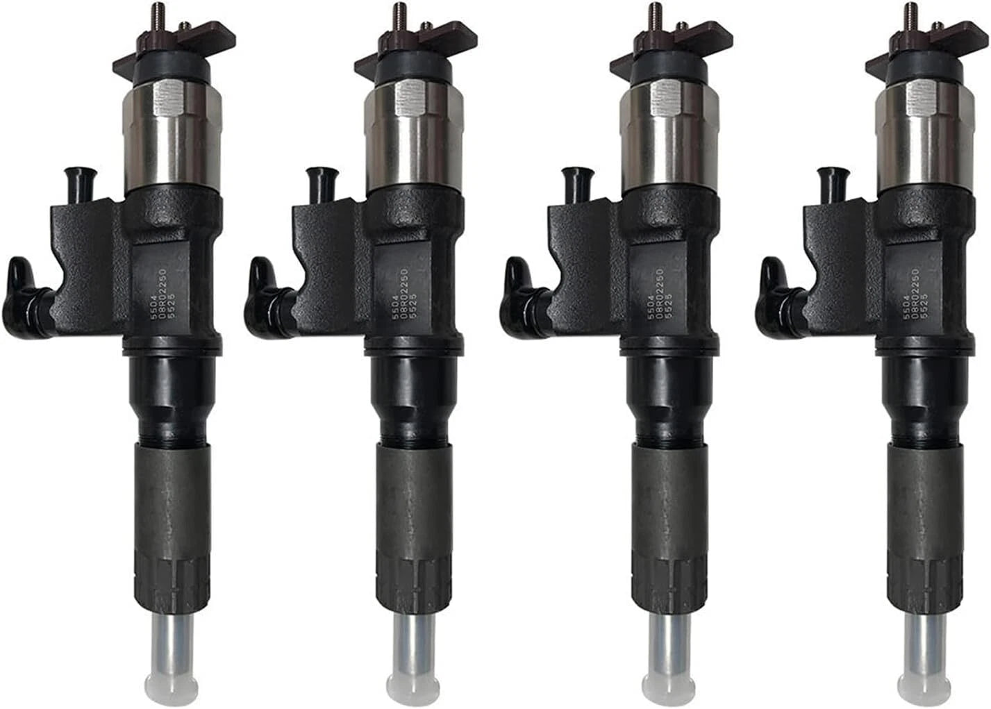 Set of 4 Fuel Injectors 095000-5504 095000-5500 for Isuzu 4HL1 6HL1