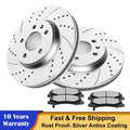 Front Drilled Brake Rotors & Ceramic Pads for Buick Lucerne (2006–2011)