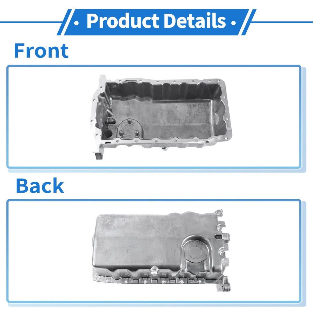 1 Pc Engine Oil Pan for Volkswagen Beetle (1998–2006) No.038103603NA Aluminum