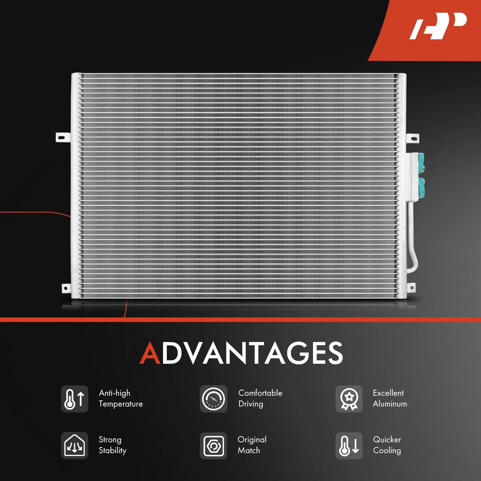 A/C Condenser with Bracket for Jeep Grand Cherokee (1999-2003)