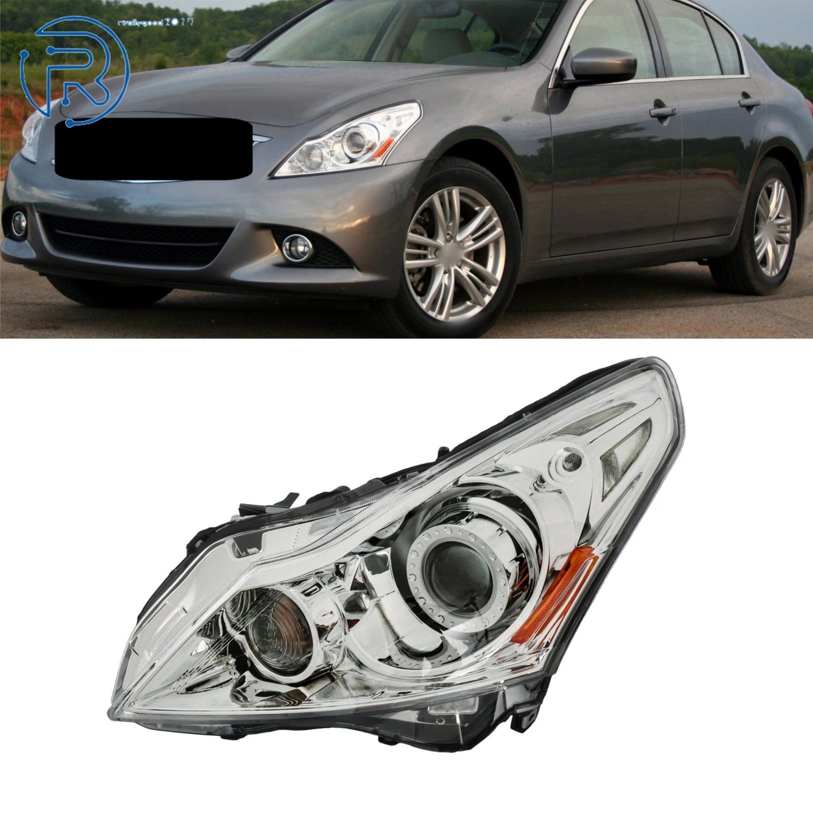 HID Headlight for Infiniti G25 G37 (2010–2012)