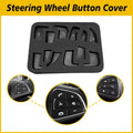 12Pcs Steering Wheel Button Silver Trim for Mercedes Benz C Class