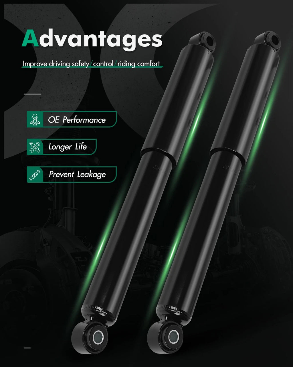 Rear Shocks Struts for Toyota Tacoma (1995–2004)