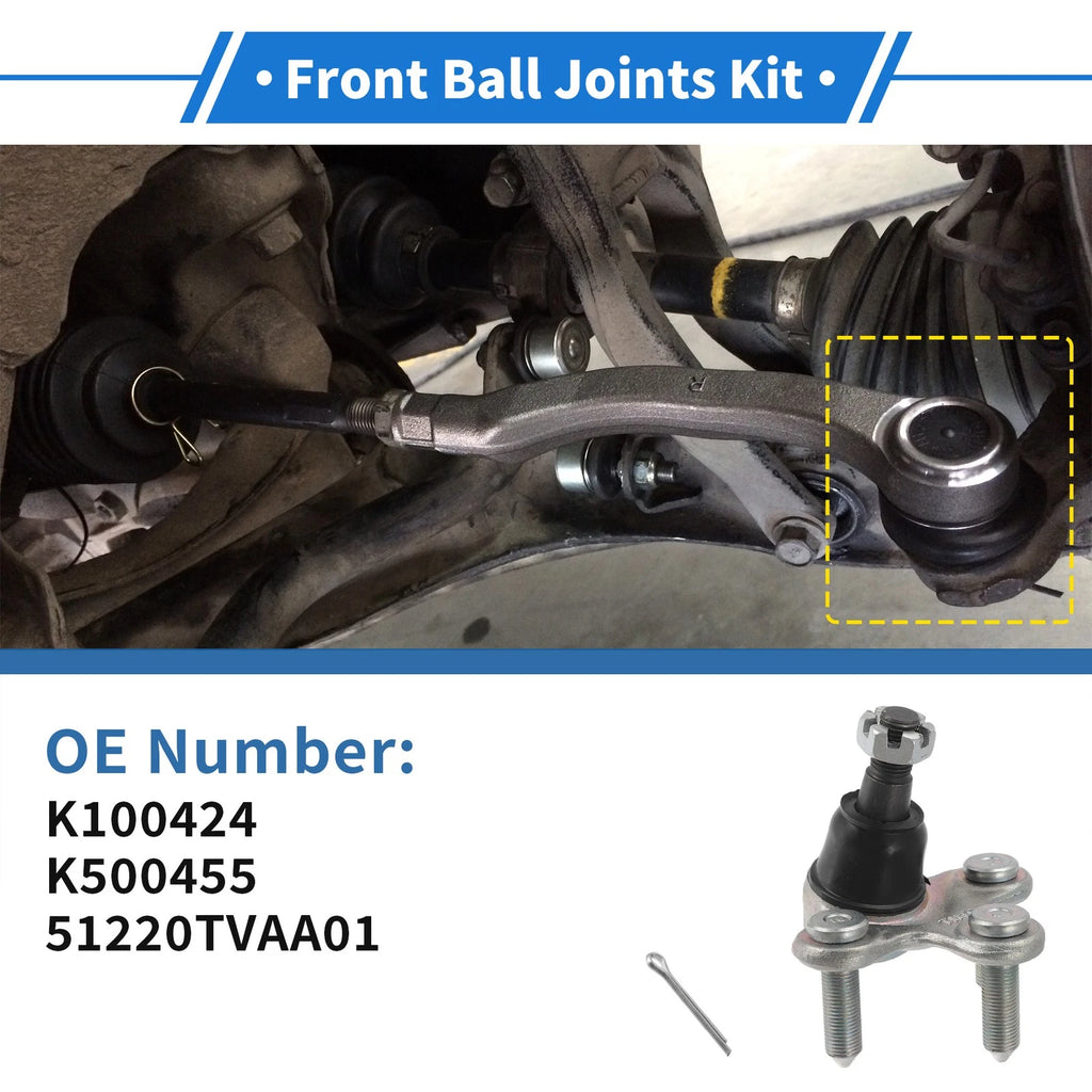 2 Pcs Front Lower Ball Joints for Honda Accord (2017–2022) No.K100424