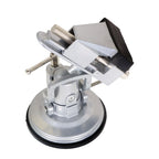 360-Degree Rotating Vacuum Base Vise 3.15 Inch Steel and Die Cast