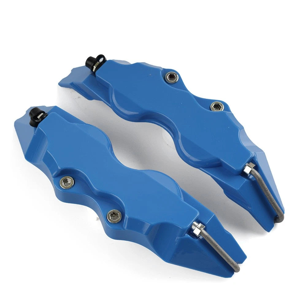 Brake Caliper Cover Set of 2 Small 3D Style Blue Universal