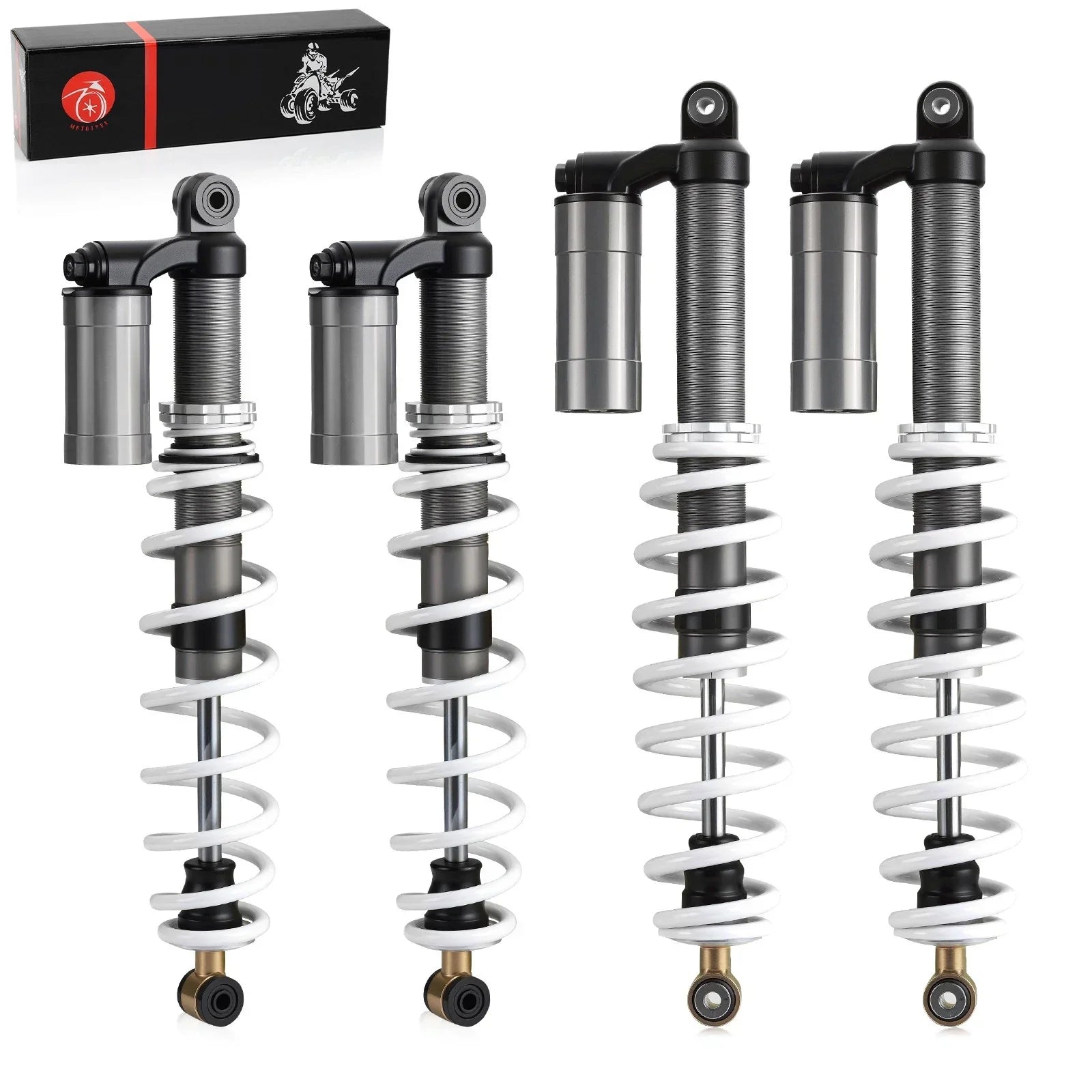 4 x Front And Rear Air Shock Absorbers for Polaris RZR S 800 EFI (2009–2012)