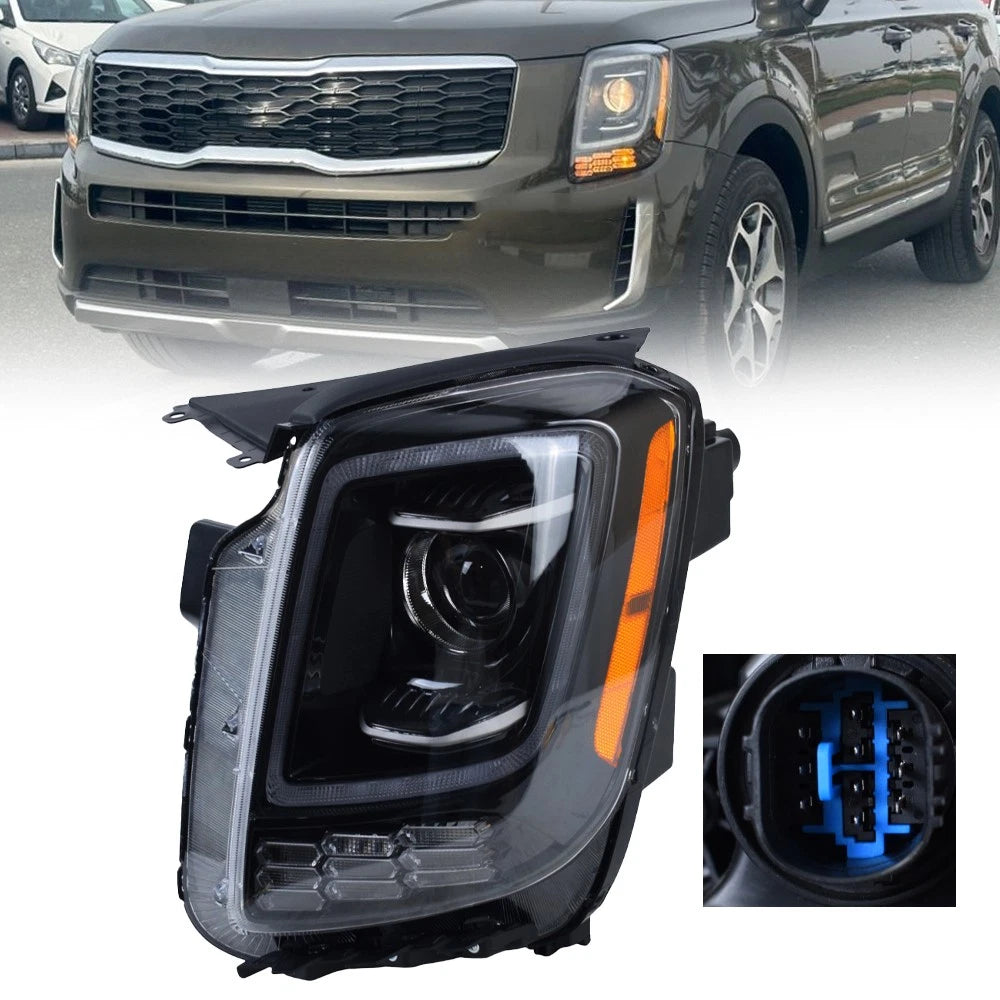 Halogen Headlight for Kia Telluride (2020–2022) 92101-S9000 W/LED DRL