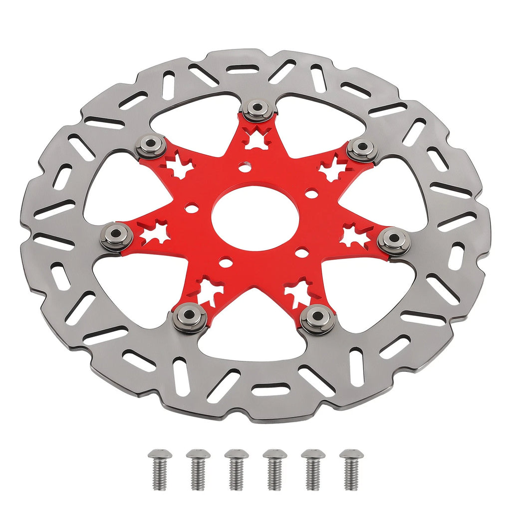 Front Disc Rotors for Harley-Davidson Dyna (2006–2017) & Sportster (2014–2024) Red
