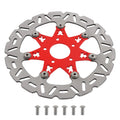 Front Disc Rotors for Harley-Davidson Dyna (2006–2017) & Sportster (2014–2024) Red