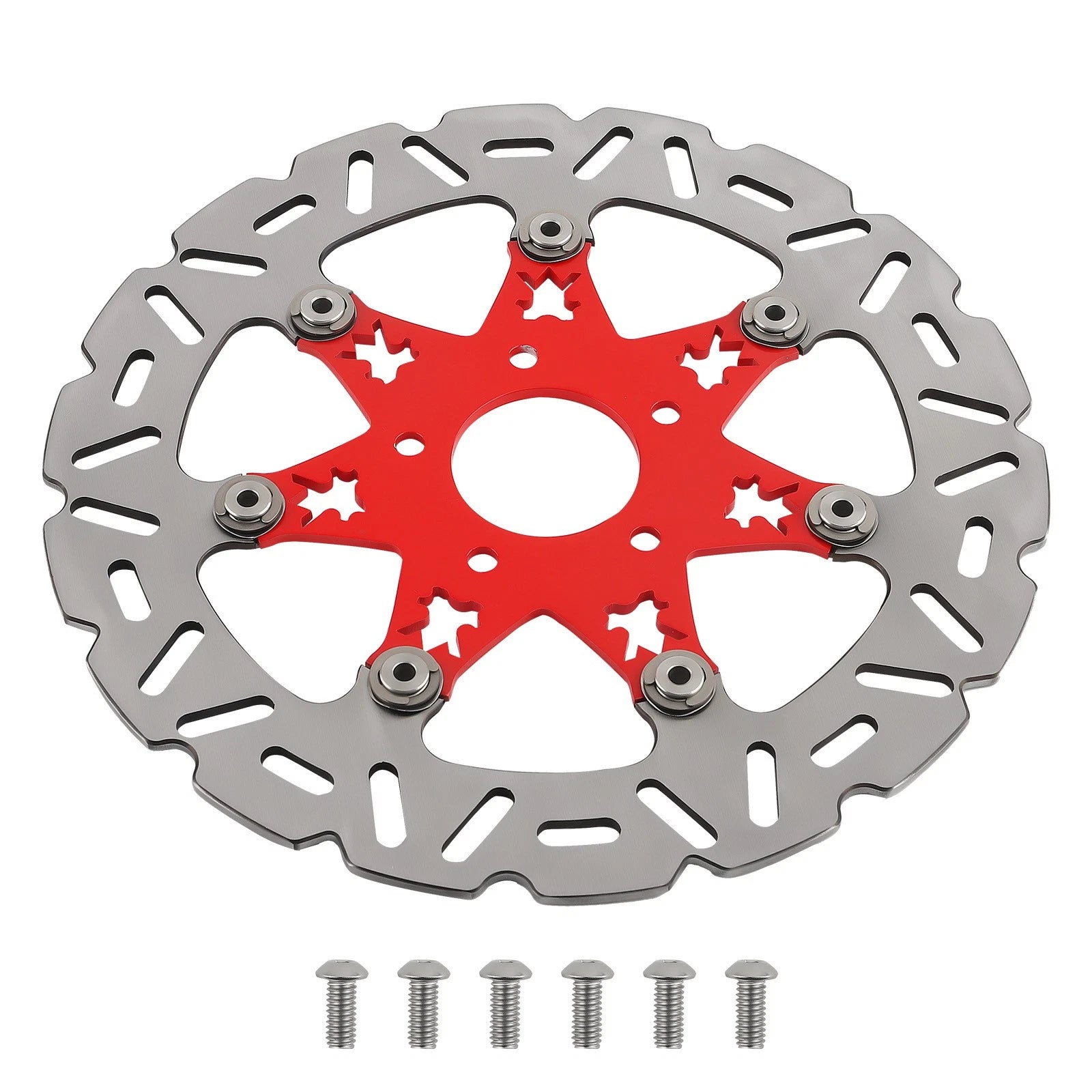 Front Disc Rotors for Harley-Davidson Dyna (2006–2017) & Sportster (2014–2024) Red