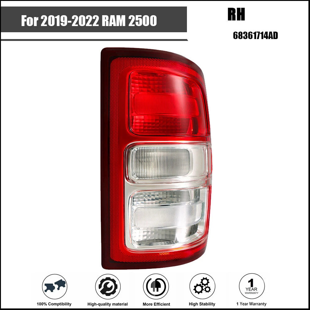 Tail Light Assembly for RAM 2500 3000 (2019-2022) Clear Halogen