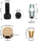 Turbo Oil Line Kit for Universal T3 T4 T04E (Feed + Return + Drain)