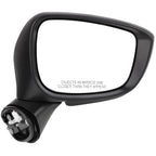 Power Heated Signal Mirror for Mazda CX-5 (2015–2016) - Right Side, Black