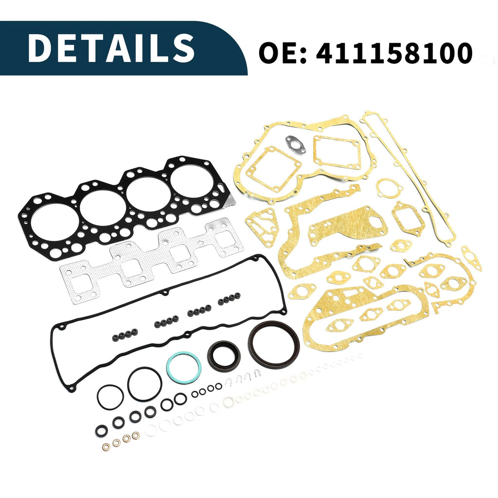 Cylinder Head Gasket Kit No. 411158100 for Toyota 15B (Year Range Not Specified)