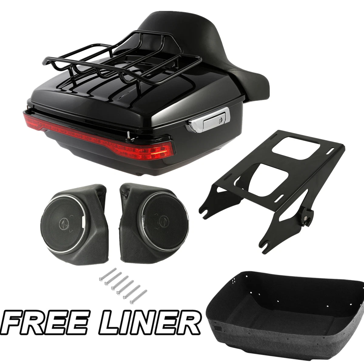 LED Tail Light Speakers for Harley Touring Road Glide King (2014–Present)