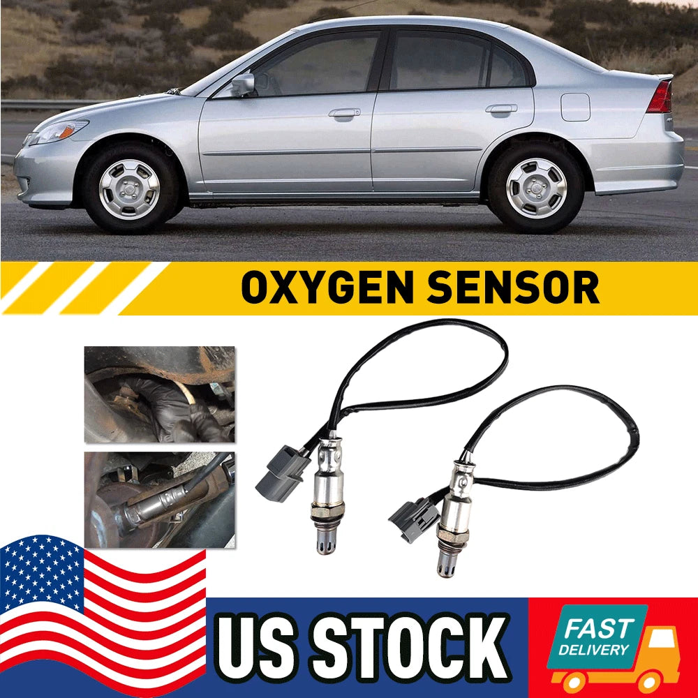 2X Oxygen Sensor for Honda Civic (2001–2005)