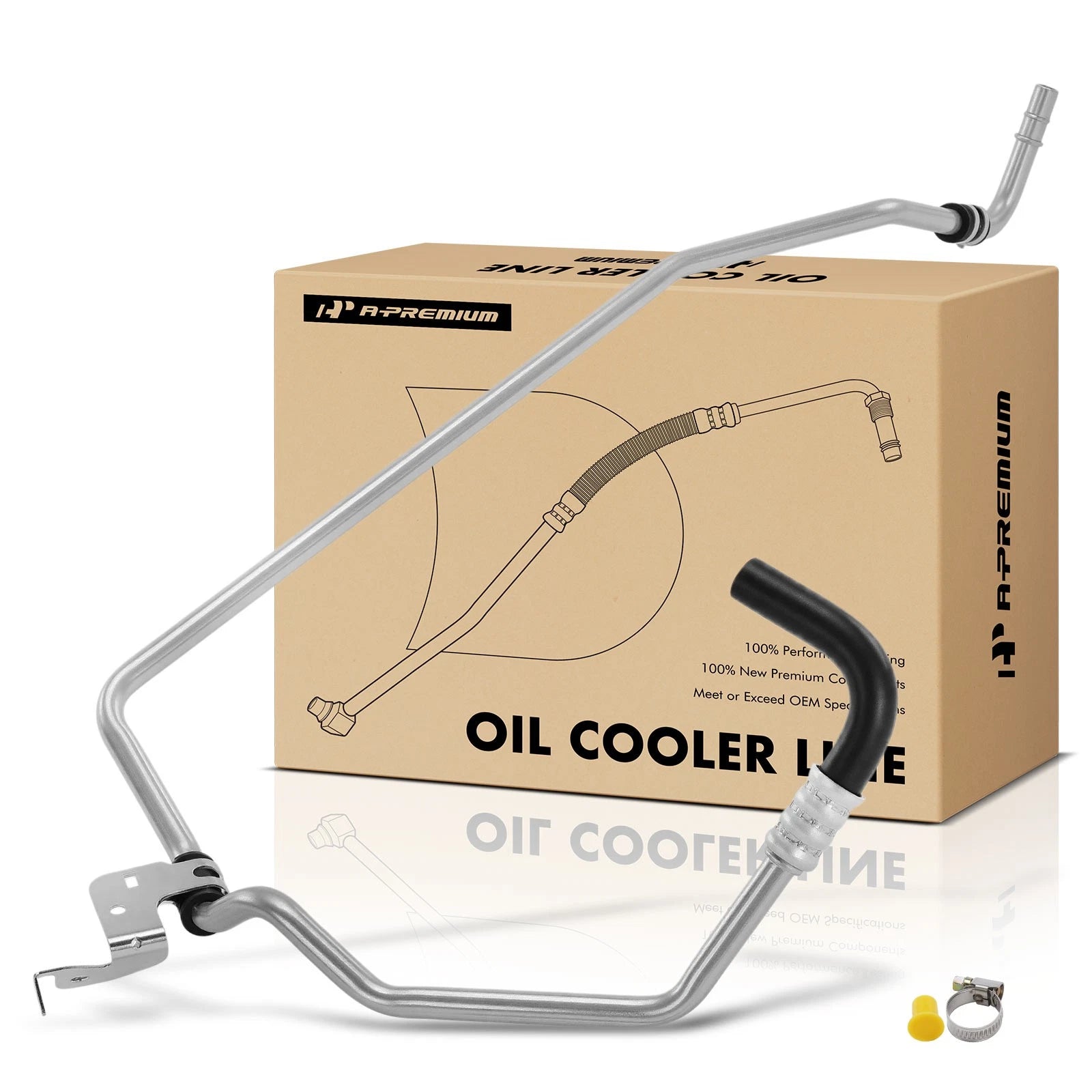 Cooling Trans Oil Cooler Line Connector Tube for Ford F-150 (2015–2020)