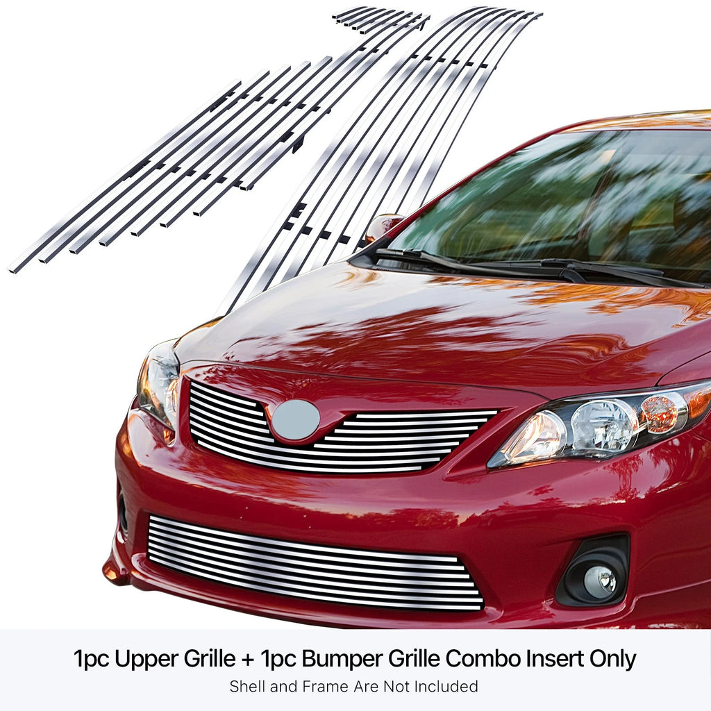 Stainless Chrome Billet Grille Insert for Toyota Corolla (2011-2013)