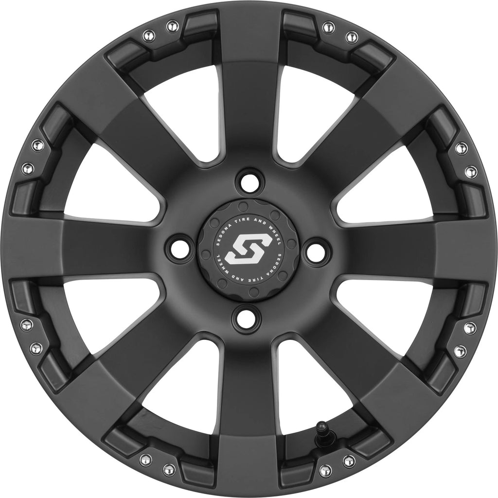 Spyder Wheel 12x7 4/110 2+5 Black for Honda Suzuki ATV/UTV (Fits Various)