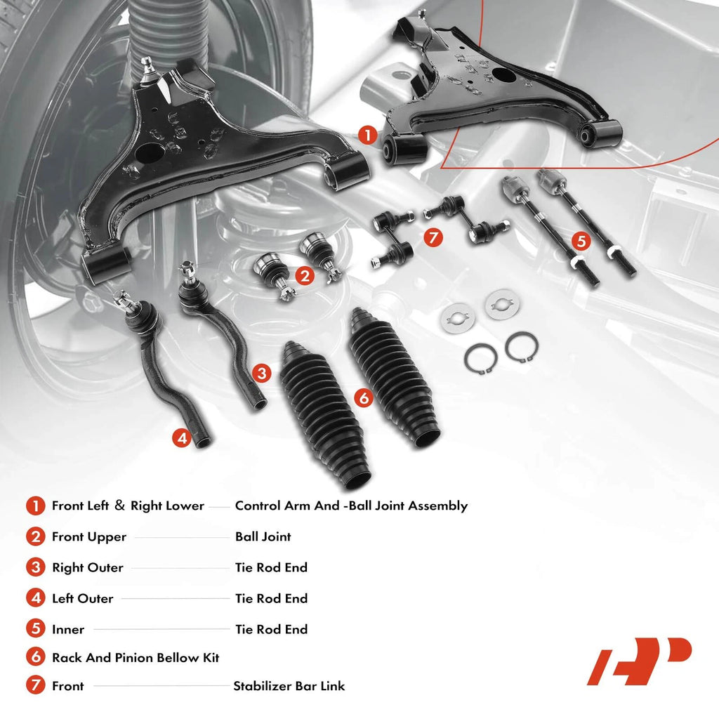 12x Control Arm and Ball Joint Assembly for Infiniti QX56 (2004–2010)