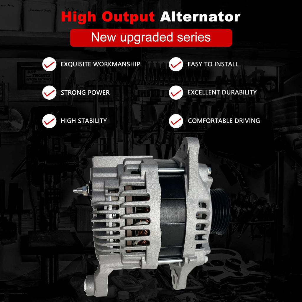 Alternator for Nissan GT-R (2009–2024) V6 3.8L 150A 7-Groove