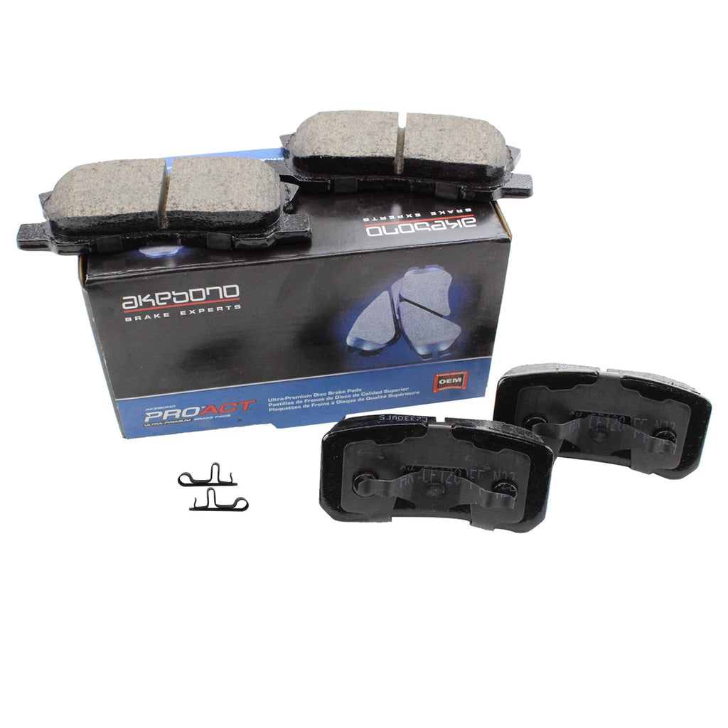 Set of 4 Akebono ProACT Rear Ceramic Brake Pads for Chrysler Dodge Jeep Mitsubishi