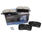 Set of 4 Akebono ProACT Rear Ceramic Brake Pads for Chrysler Dodge Jeep Mitsubishi