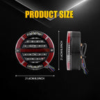 2X 5.5" LED Round Tail Stop Brake Turn Signal Light for Truck (Waterproof)