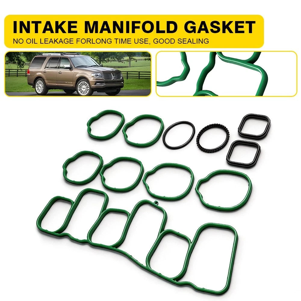 Intake Manifold Gasket Set for Ford Lincoln 3.5L 3.7L V6 (2011–2015)