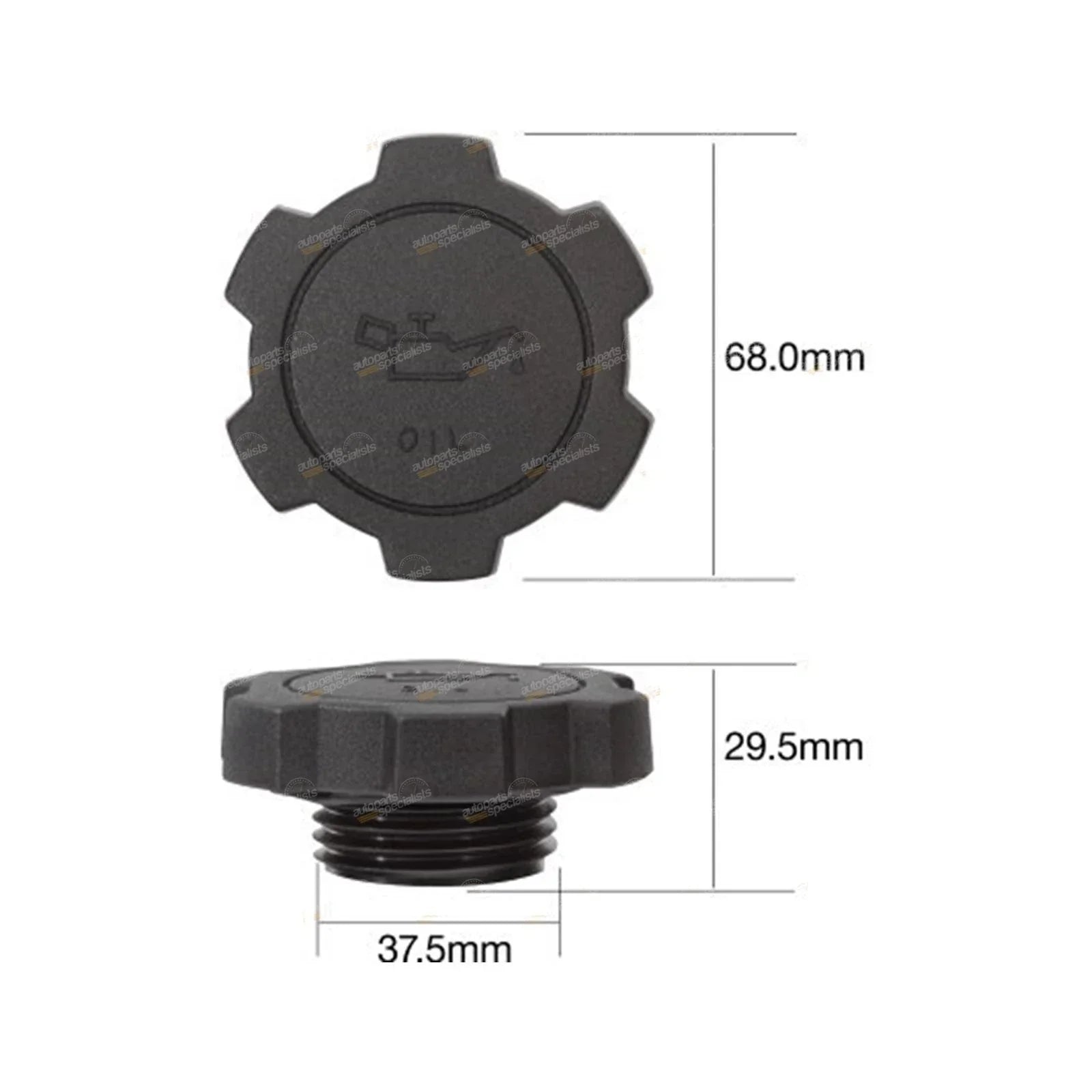 Oil Filler Cap for Hilux RN41 (1978–1983)