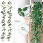 Artificial Rose Leaf Vine Greenery Decor for Weddings (175cm)