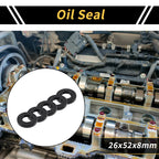 Set of 5 Oil Seal Rotary Shaft Seal NBR Rubber 26x52x8mm