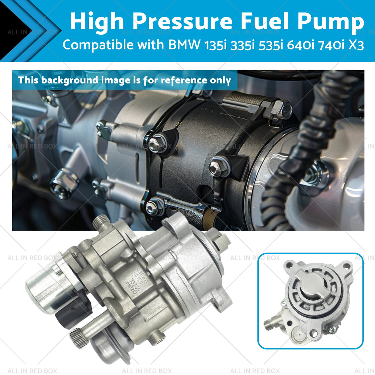 High Pressure Fuel Pump for BMW 135i 335i 535i 640i 740i X3 (2007–2016) 13517616170