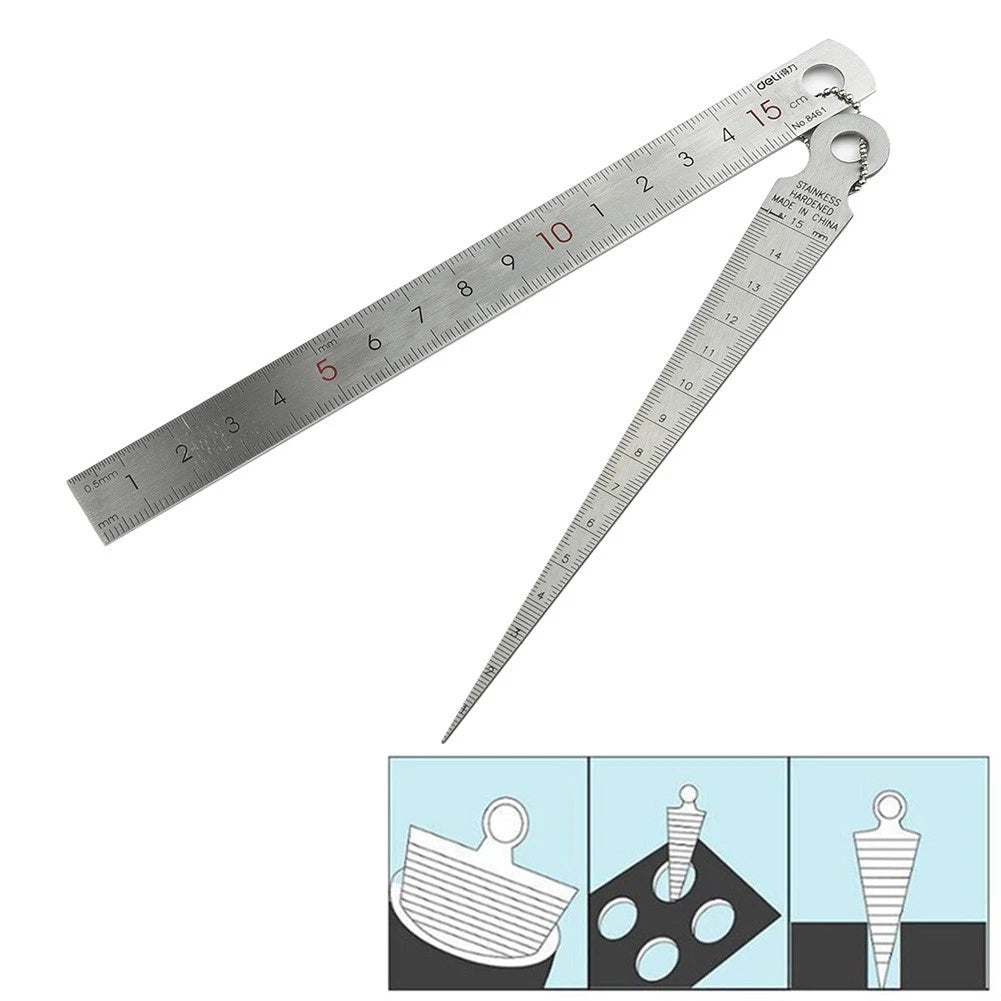 Stainless-Steel Welding Taper Feeler Gauge for Inspection