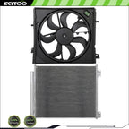 AC Condenser and Cooling Fan Kit for Nissan Rogue Sport (2017–2021)
