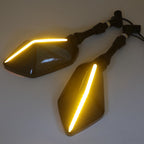 LED Indicator Integrate Rearview Mirror for Honda Yamaha Suzuki Kawasaki (2010–2023)