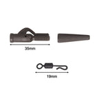 Fishing Clip Kit for Carp Rig (Includes Tubing and Tail Rubbers)