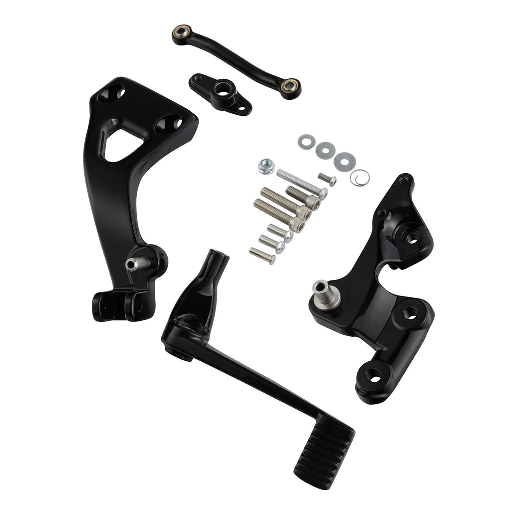 Black Mid Controls Brake Side for Harley Sport Glide FLSB Fat Bob (2018–2025)
