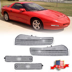 Set of 4 Clear Bumper Signal & Rear Side Markers for Pontiac Firebird (1993–1997)
