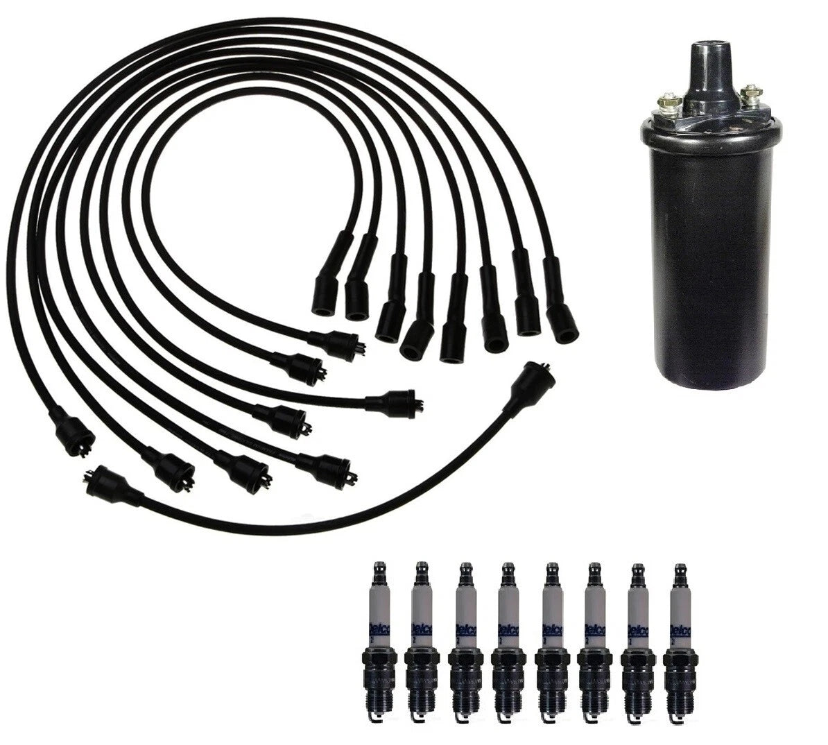 Ignition Wires & 8 Spark Plugs Kit for Chevy Impala GMC Sprint (V8)